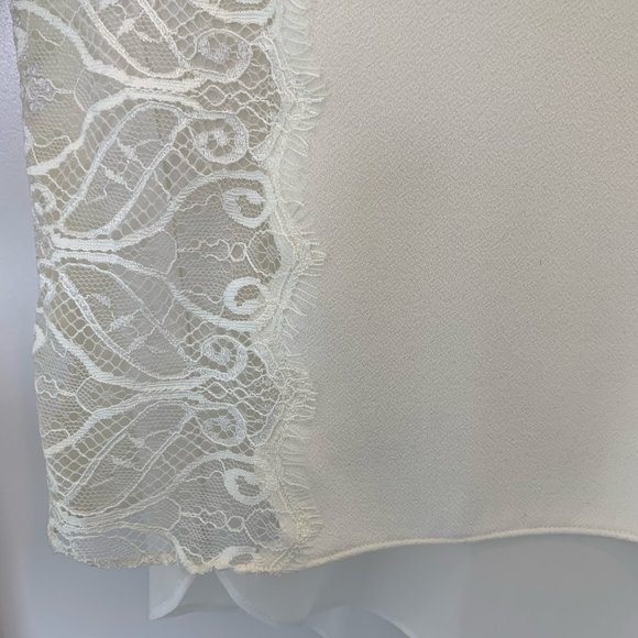 Cooper & Ella Ivory Lace Detail Layered Blouse, L - Picture 6 of 11